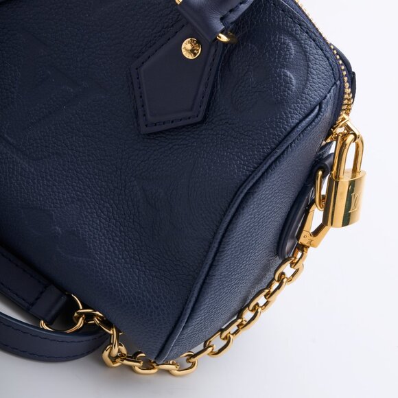 Louis Vuitton Speedy Blue Bandoulière Monogram Empreinte - Picture 10 of 15